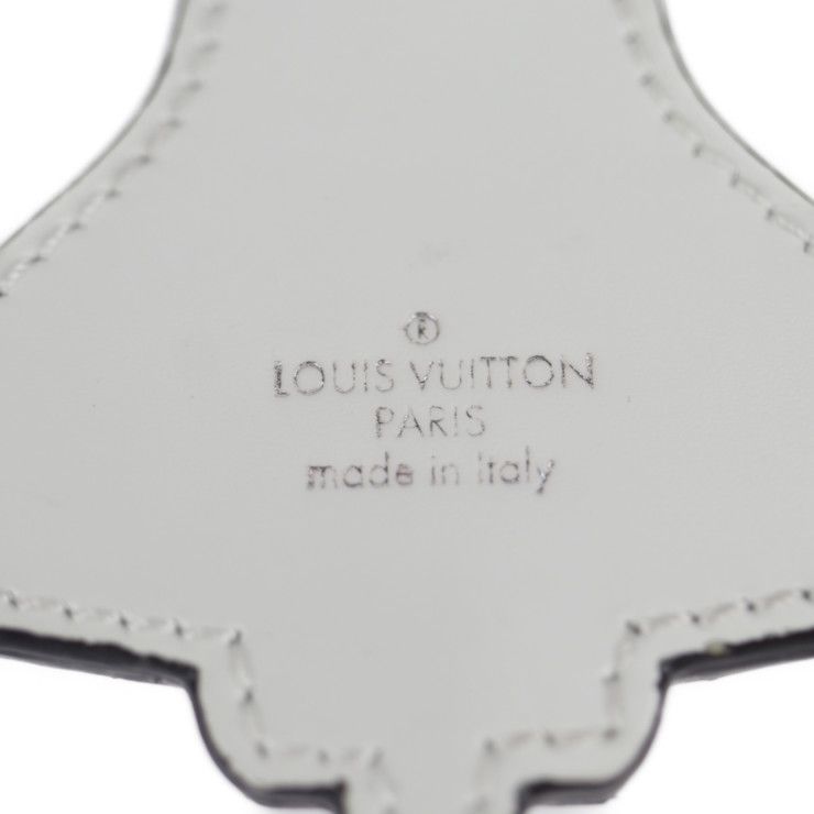 Louis Vuitton Porte Cles Mascot Locket Key Holder Mp2214 Metal Leather Blue — view 6