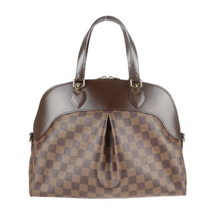 Louis Vuitton Salvi Handbag Leather Ebne Brown Damier Canvas Viton — view 3