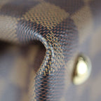 Louis Vuitton Salvi Handbag Leather Ebne Brown Damier Canvas Viton — view 6