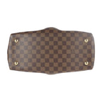 Louis Vuitton Salvi Handbag Leather Ebne Brown Damier Canvas Viton — view 4