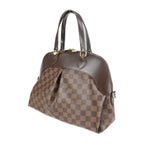 Louis Vuitton Salvi Handbag Leather Ebne Brown Damier Canvas Viton — view 2