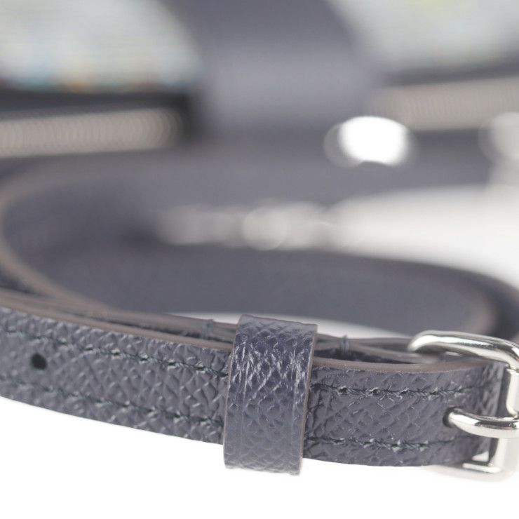 Louis Vuitton Petite Mal Shoulder Bag Leather Blue Black — view 6