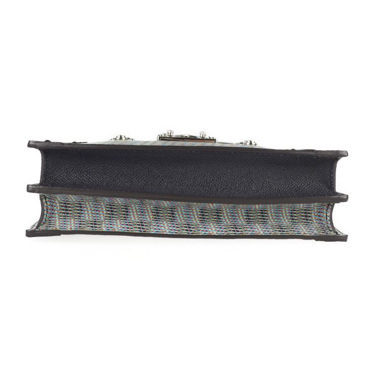 Louis Vuitton Petite Mal Shoulder Bag Leather Blue Black — view 4