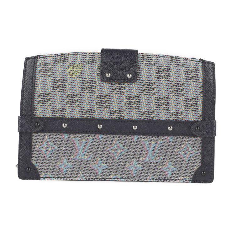 Louis Vuitton Petite Mal Shoulder Bag Leather Blue Black — view 3