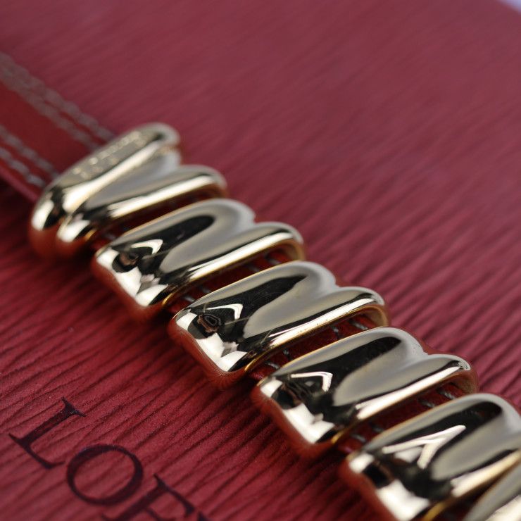 Loewe Clutch Bag Leather Red Velazquez Twisted Second Vermillion — view 6