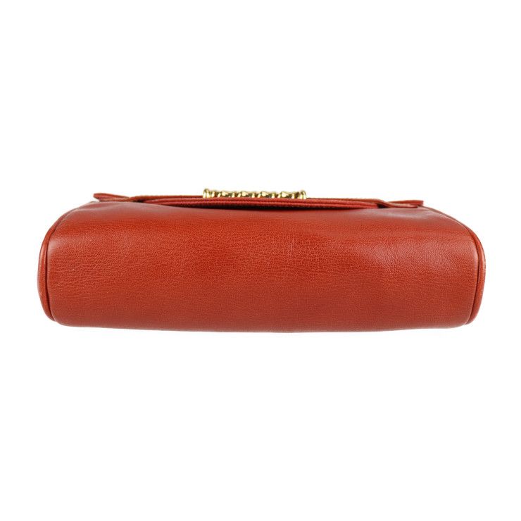 Loewe Clutch Bag Leather Red Velazquez Twisted Second Vermillion — view 4