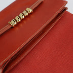 Loewe Clutch Bag Leather Red Velazquez Twisted Second Vermillion — view 8