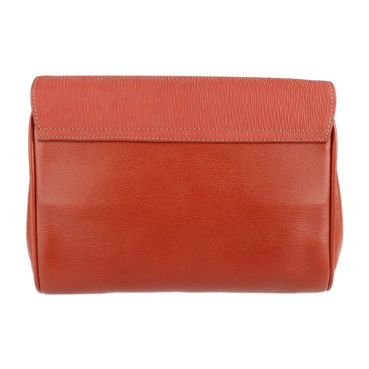 Loewe Clutch Bag Leather Red Velazquez Twisted Second Vermillion — view 3