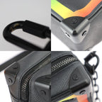 Louis Vuitton Mini Soft Trunk Shoulder Bag Taiga Leather Black Rainbow — view 7