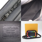Louis Vuitton Mini Soft Trunk Shoulder Bag Taiga Leather Black Rainbow — view 8
