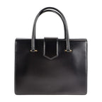 Prada Handbag B2725 C Box Calf Black Yellow Gold Hardware Turnlock — view 3
