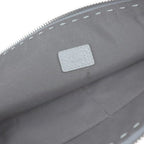Fendi Clutch Bag 7 M0225 Leather Blue Gray Selleria Second Handbag — view 9
