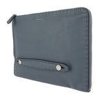 Fendi Clutch Bag 7 M0225 Leather Blue Gray Selleria Second Handbag — view 2