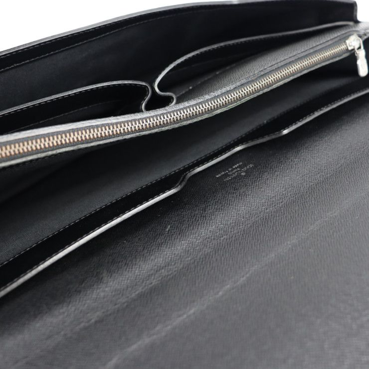Louis Vuitton Robusto 1 Business Bag Leather Ardoise Black Hardware — view 6
