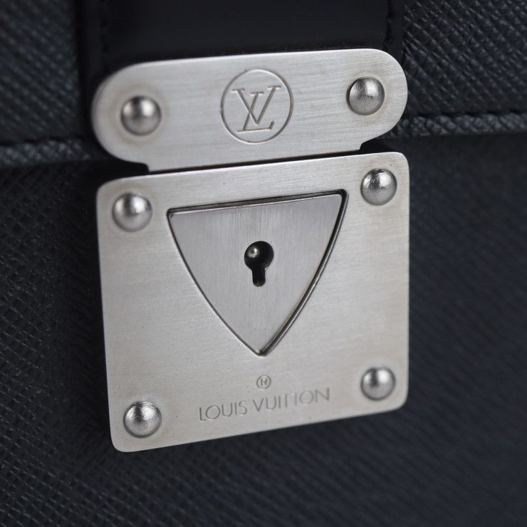 Louis Vuitton Robusto 1 Business Bag Leather Ardoise Black Hardware — view 7