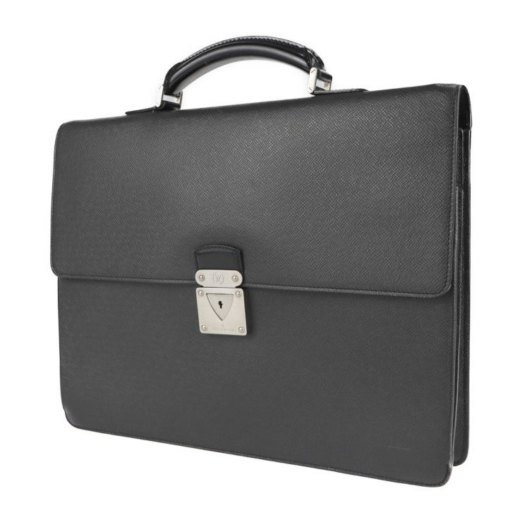 Louis Vuitton Robusto 1 Business Bag Leather Ardoise Black Hardware — view 2
