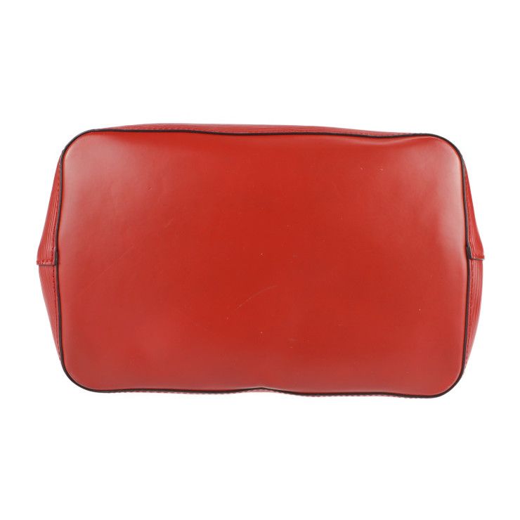 Louis Vuitton Neo Noe Handbag Leather Coquelicot Redish Blue Silver — view 4