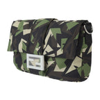 Fendi Mamma Bucket Camouflage Shoulder Bag 7 Va472 Nylon Leather Green Beige — view 3