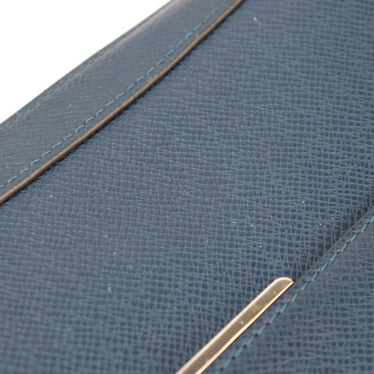 Louis Vuitton Anton Messenger PM Shoulder Bag Leather Blue Marine Silver — view 7