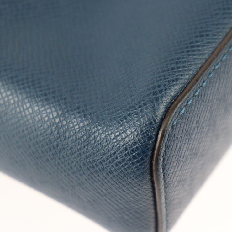 Louis Vuitton Anton Messenger PM Shoulder Bag Leather Blue Marine Silver — view 5