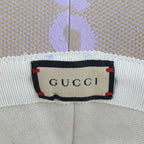 Gucci Bucket Hat Canvas Leather Beige Light Purple Jumbo GG — view 6