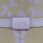 Gucci Bucket Hat Canvas Leather Beige Light Purple Jumbo GG — view 4