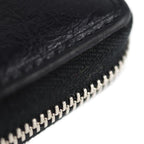 Gucci Long Wallet Leather Black Gold Hardware Silver Interlockin — view 7
