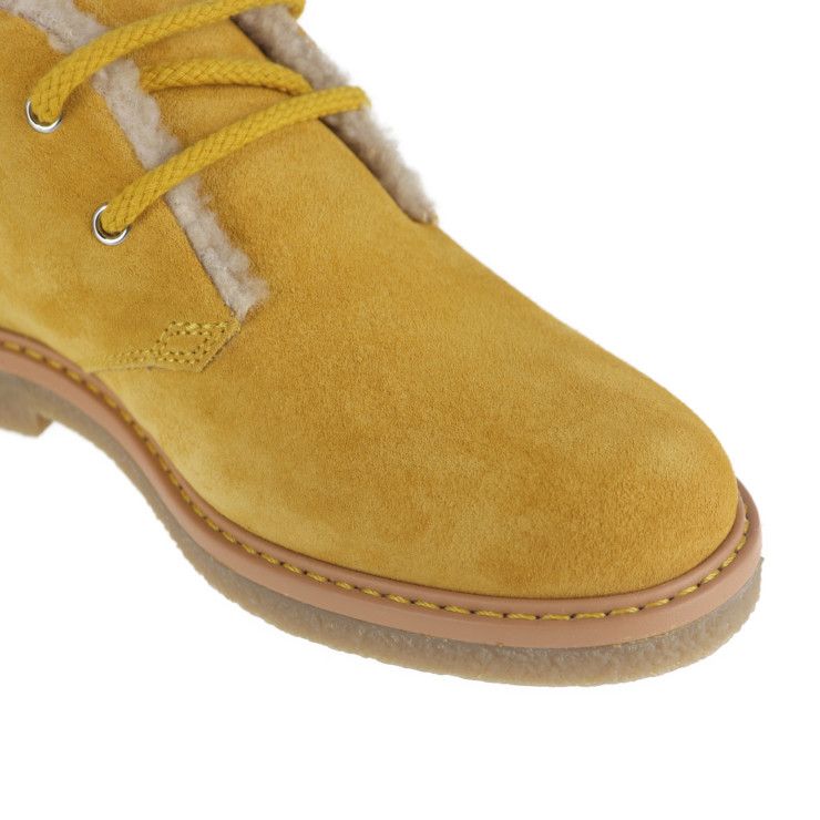 Gucci Boots Suede Mustard Yellowish Angry Cat UFO — view 8
