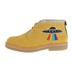 Gucci Boots Suede Mustard Yellowish Angry Cat UFO — view 2