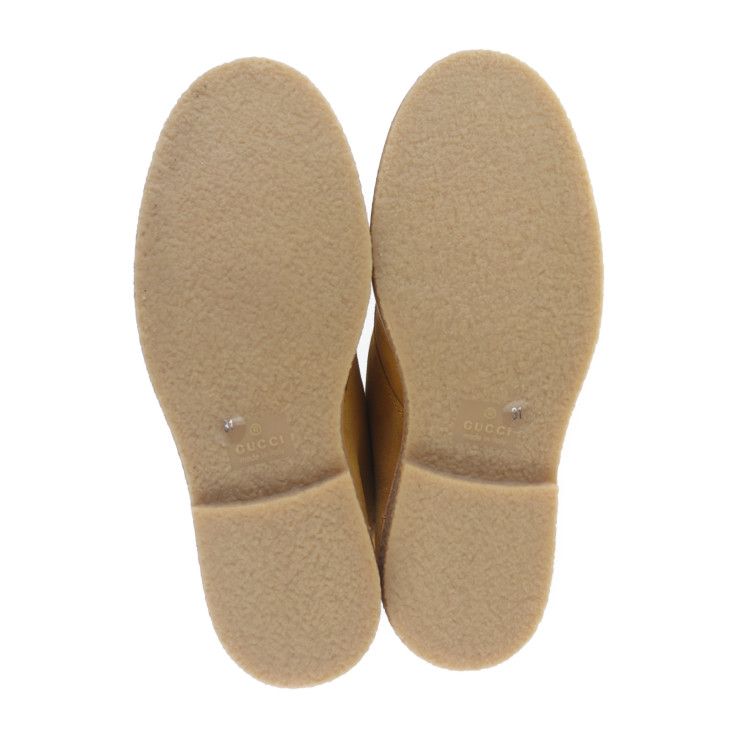 Gucci Boots Suede Mustard Yellowish Angry Cat UFO — view 6