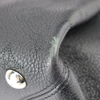 Louis Vuitton Svres Handbag Leather Black Silver Hardware Monogram — view 5
