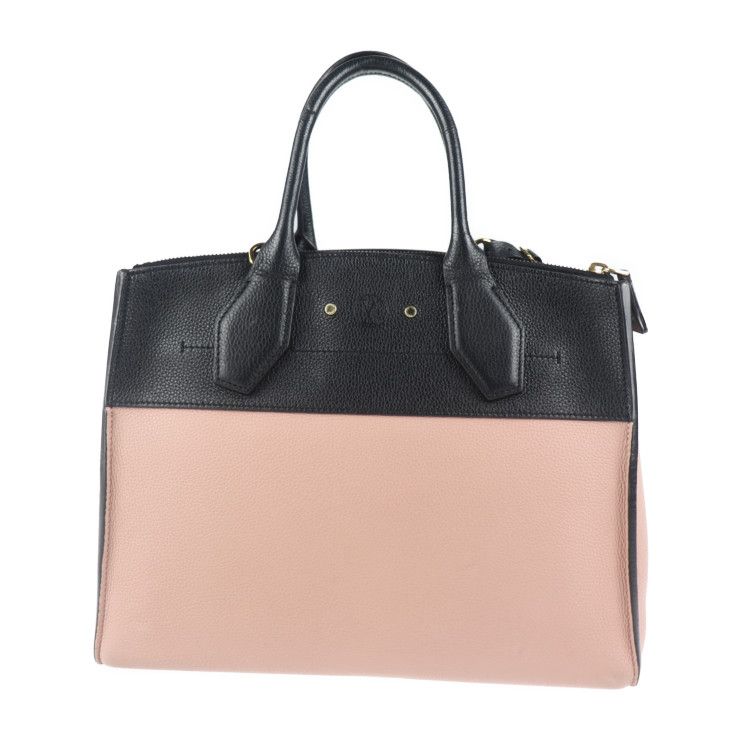Louis Vuitton City Steamer MM Handbag Taurillon Leather Magnolia Pinkish — view 3