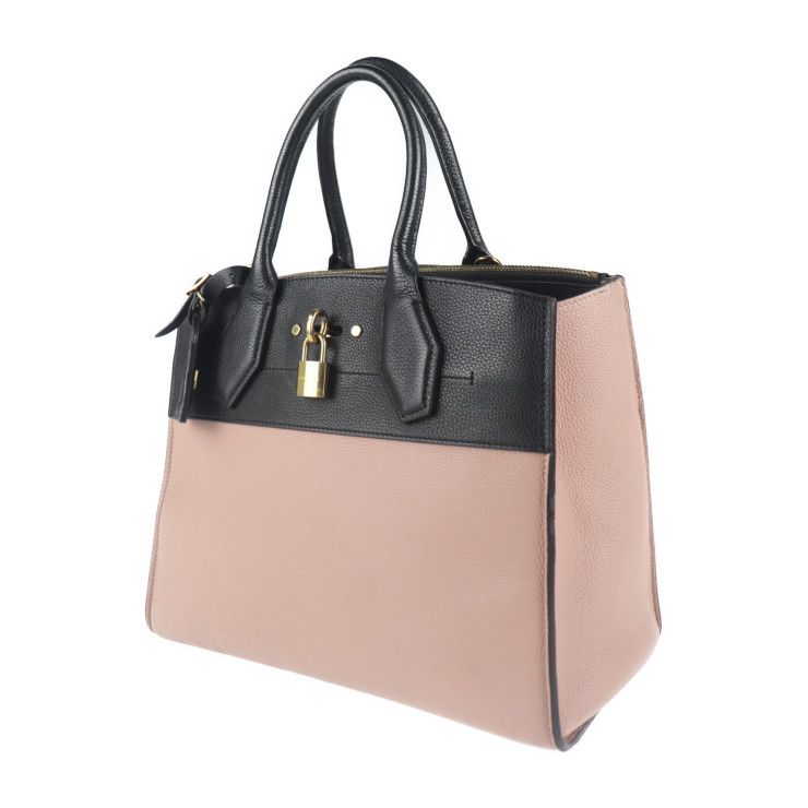 Louis Vuitton City Steamer MM Handbag Taurillon Leather Magnolia Pinkish — view 2