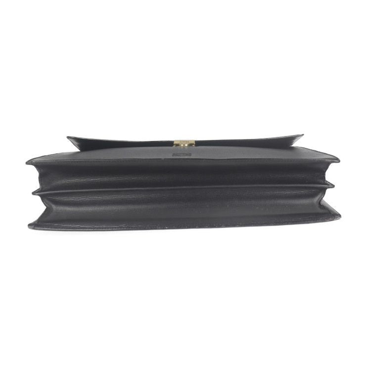 Loewe Briefcase Business Bag 13-50.70.002-1579 Leather Black Gold Hardware — view 4