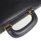 Loewe Briefcase Business Bag 13-50.70.002-1579 Leather Black Gold Hardware — view 5