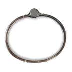 Hermes Charnires PM Bracelet Metal Cloisonne Silver Black White Bangle — view 5