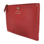 Gucci Clutch Bag Leather Red Animalier Second Taiga Angry Cat — view 2