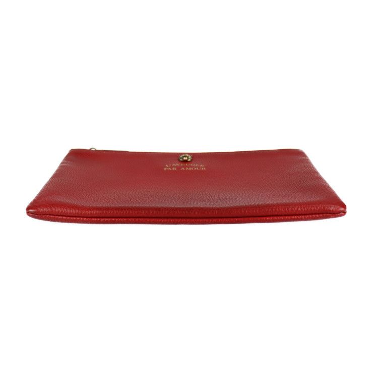 Gucci Clutch Bag Leather Red Animalier Second Taiga Angry Cat — view 4