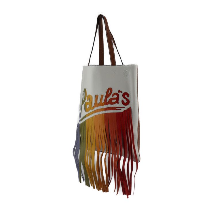 Loewe Paula's Ibiza Tote Bag 330.16 R72 Leather Multicolor Handbag — view 2