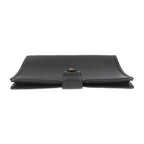 Gucci Cat Head Business Bag Leather Black Gold Hardware Clutch — view 4