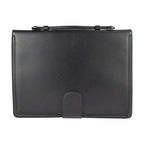 Gucci Cat Head Business Bag Leather Black Gold Hardware Clutch — view 3