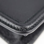 Gucci Cat Head Business Bag Leather Black Gold Hardware Clutch — view 5