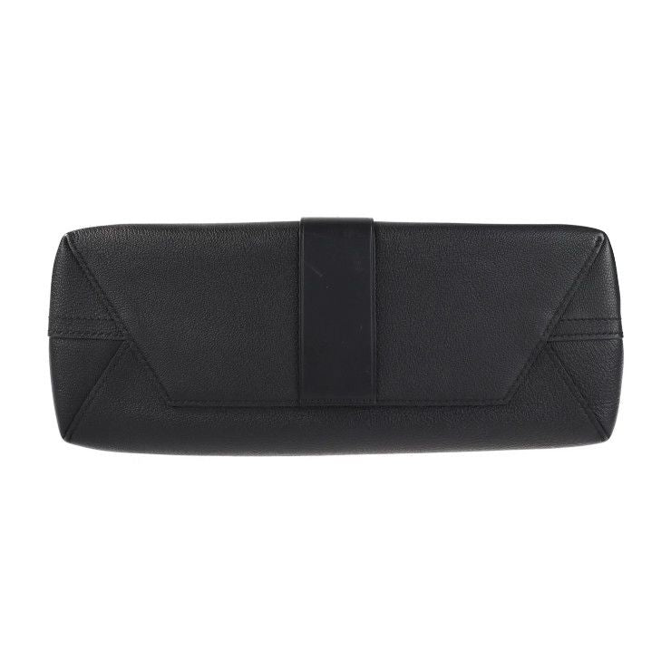 Louis Vuitton Very Handbag Leather Noir Black Monogram Shadow One Handle — view 4