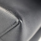 Louis Vuitton Very Handbag Leather Noir Black Monogram Shadow One Handle — view 6