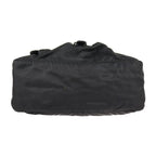 Prada Shoulder Bag B8994 Nylon Leather Black Silver Hardware VELA Triangle Logo — view 4