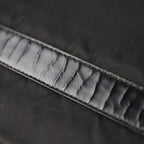 Prada Shoulder Bag B8994 Nylon Leather Black Silver Hardware VELA Triangle Logo — view 8