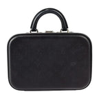 Louis Vuitton Valisette PM Handbag Leather Black Silver Hardware — view 3