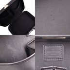 Louis Vuitton Valisette PM Handbag Leather Black Silver Hardware — view 9