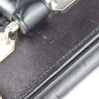 Louis Vuitton Valisette PM Handbag Leather Black Silver Hardware — view 7
