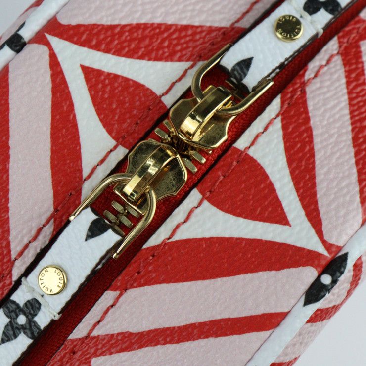 Louis Vuitton Bowat Chapeau Supre Crafty Shoulder Bag Red Pink — view 6